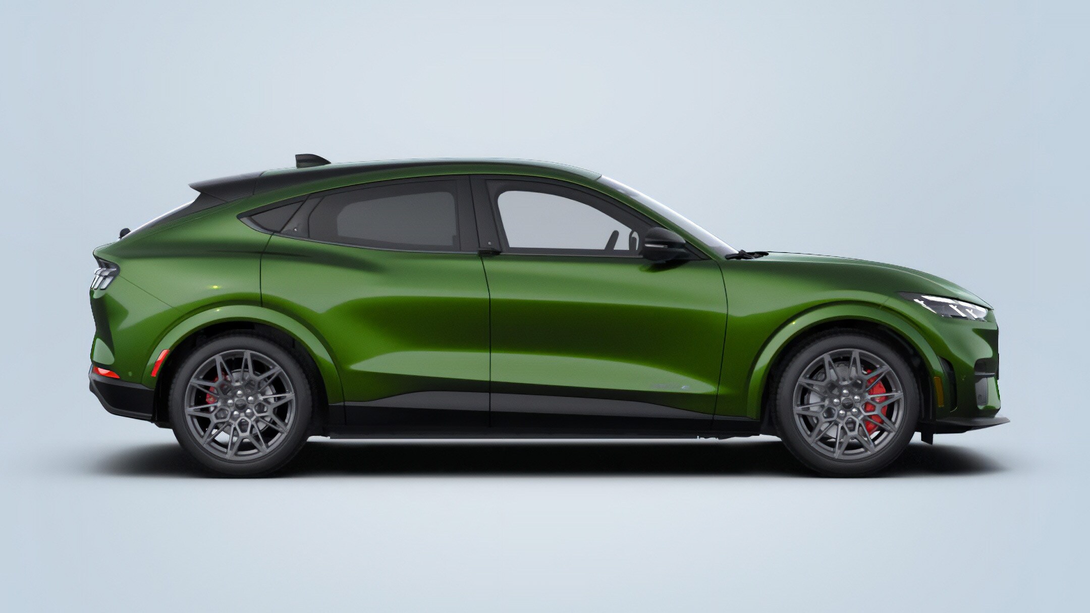 Green Ford Mustang Mach-E