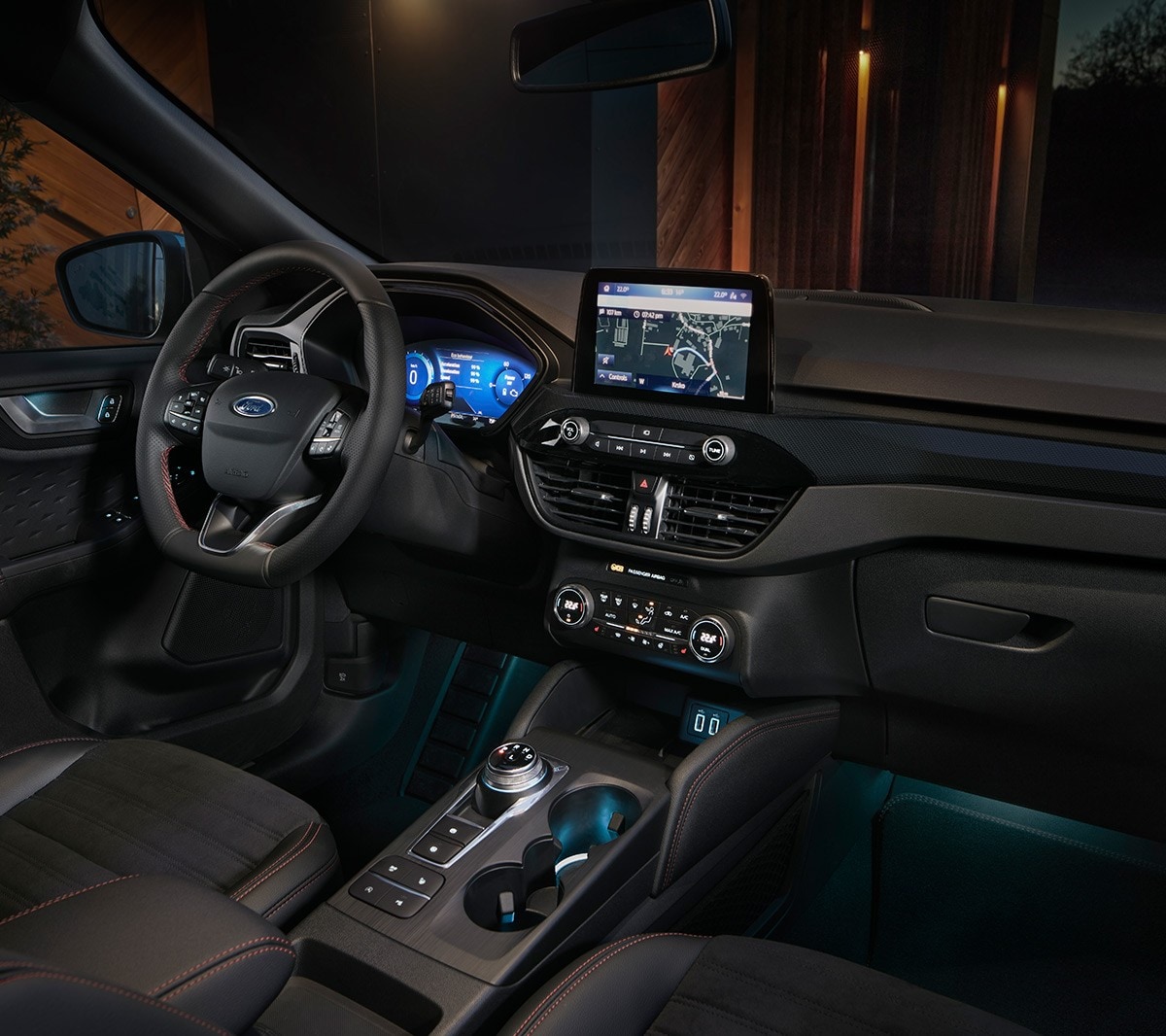 Nuova Ford Kuga vista degli interni