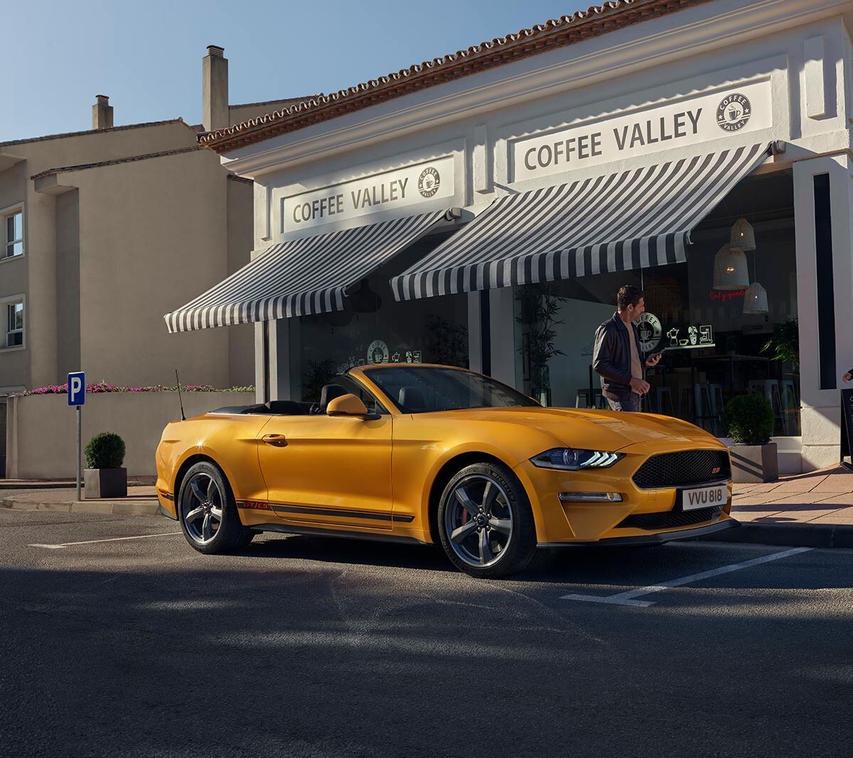 Ford Mustang GT. Vista interna del cockpit