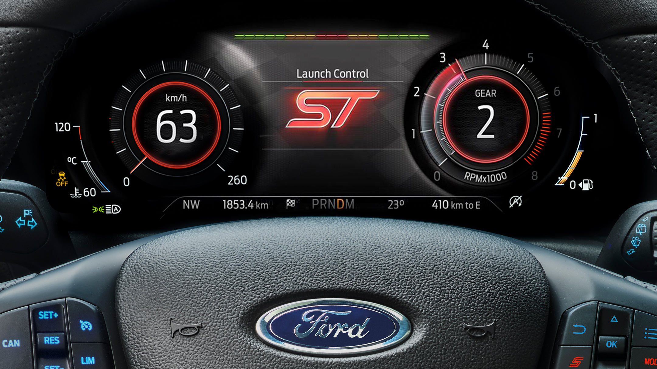 Ford Focus ST, Launch Control.