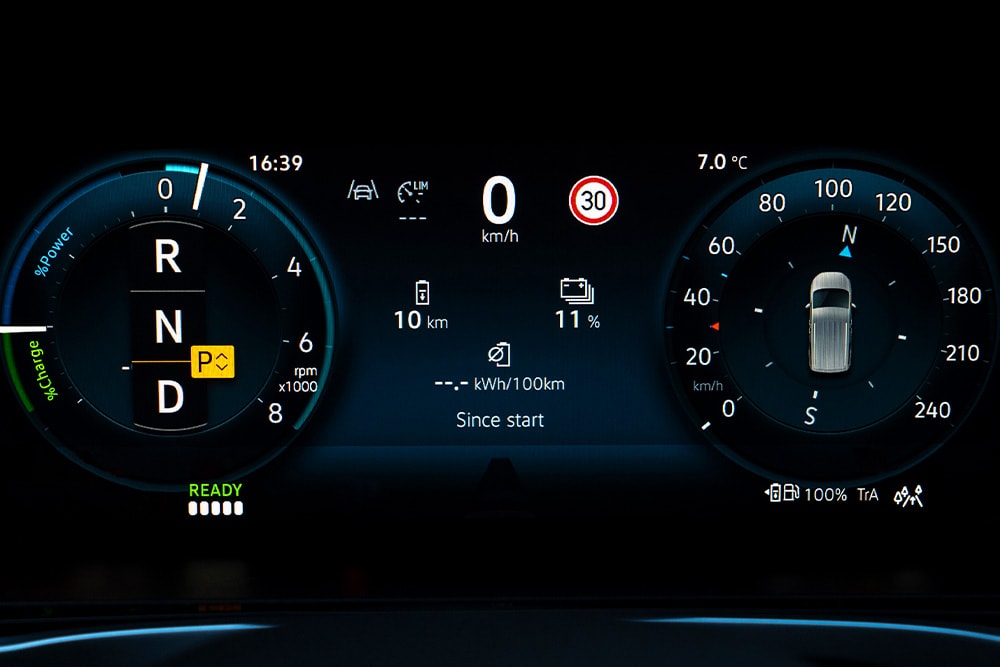 Display del Ford Transit Connect.