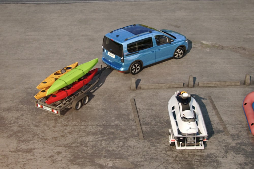 Ford Tourneo Connect, visualizzazione del Pro Trailer Backup Assist sul quadro strumenti