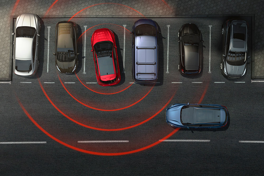 Ford Tourneo Connect, illustrazione del Cross Traffic Alert