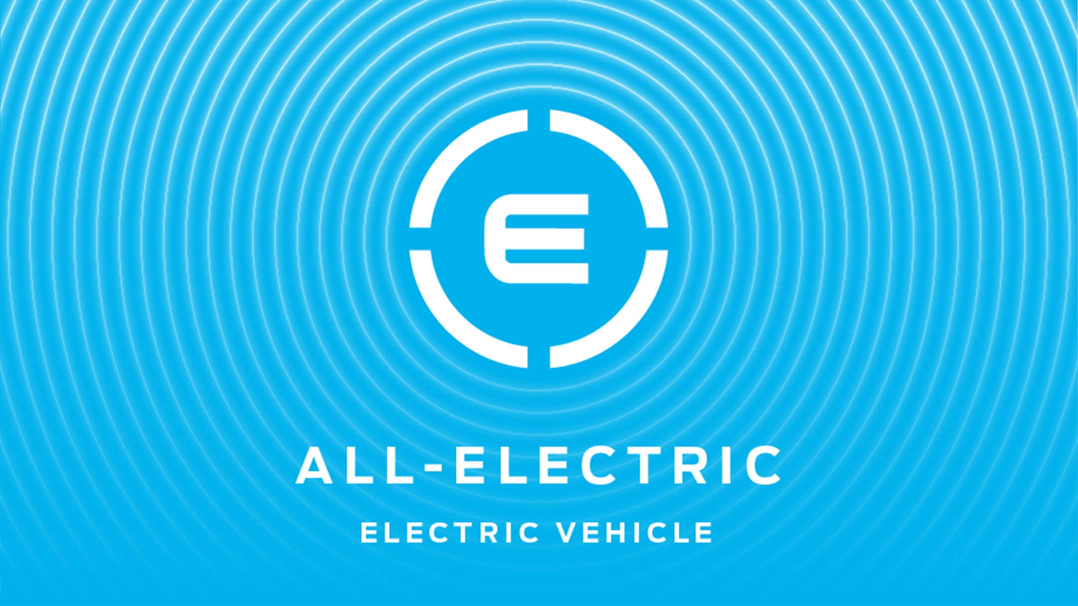 Icona « All Electric » su sfondo blu.