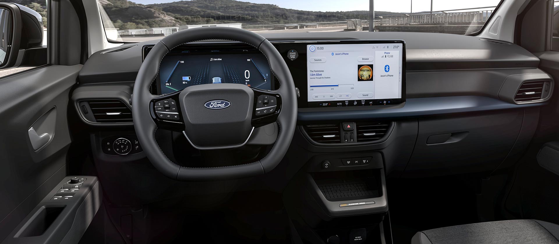 Ford E-Tourneo Courier Active – Interni e touchscreen