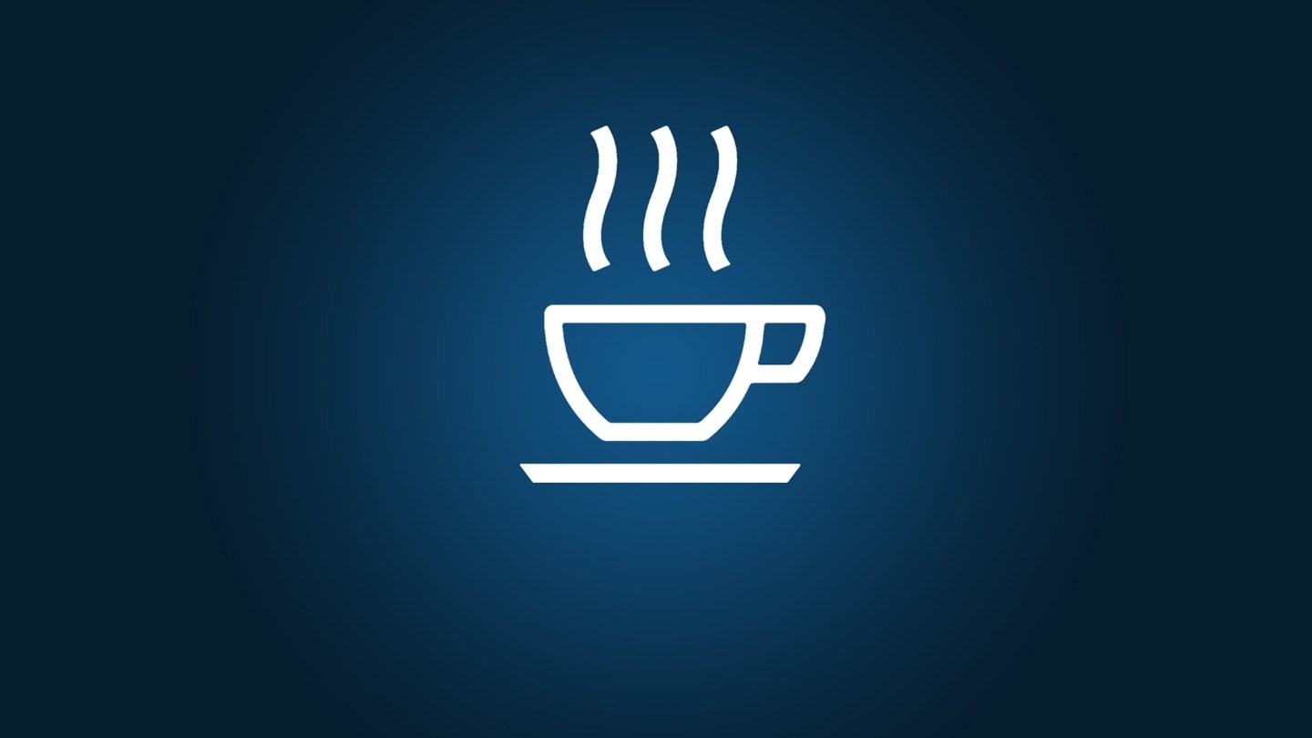 Logo della tazza di caffè dell'allarme del conducente
