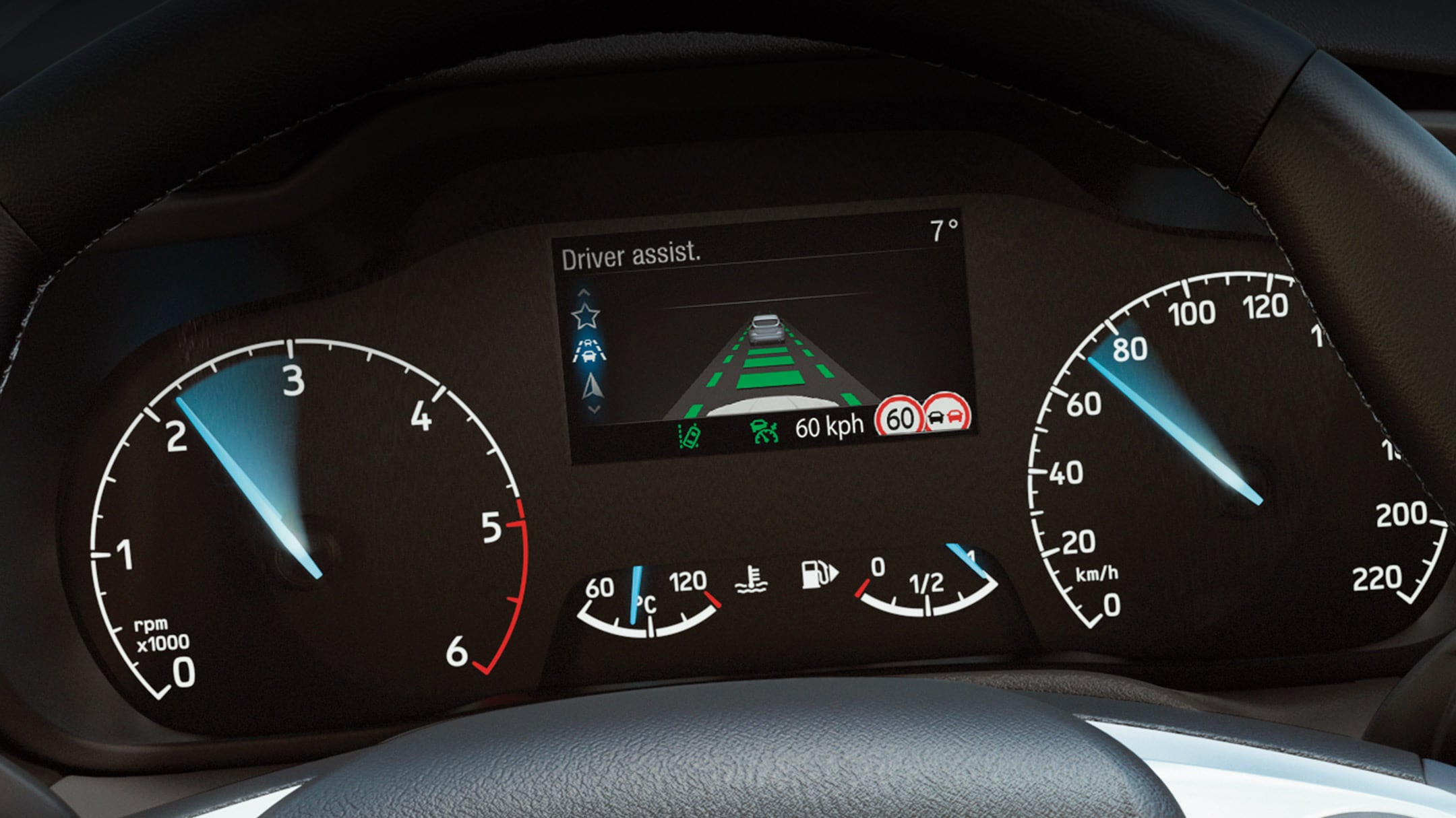 Ford Transit Connect interno con Speed Assist