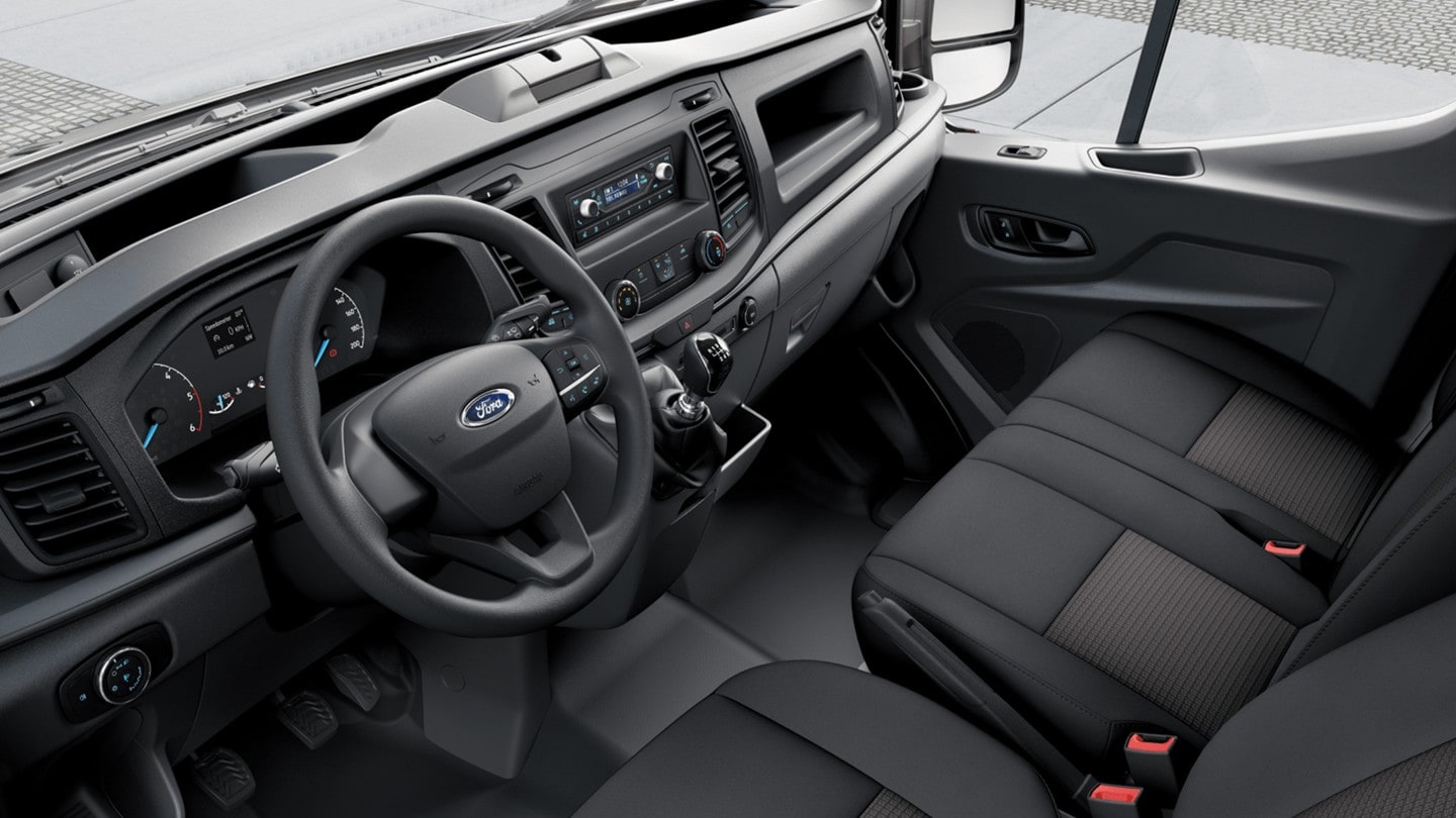 Ford Transit Combi Car Vista interna della cabina lato guida