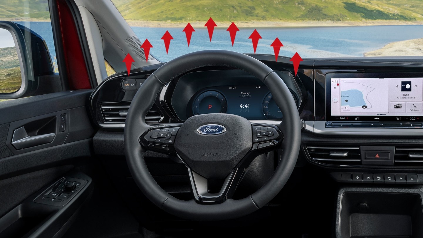 Ford Tourneo Connect, illustrazione dettagliata del volante