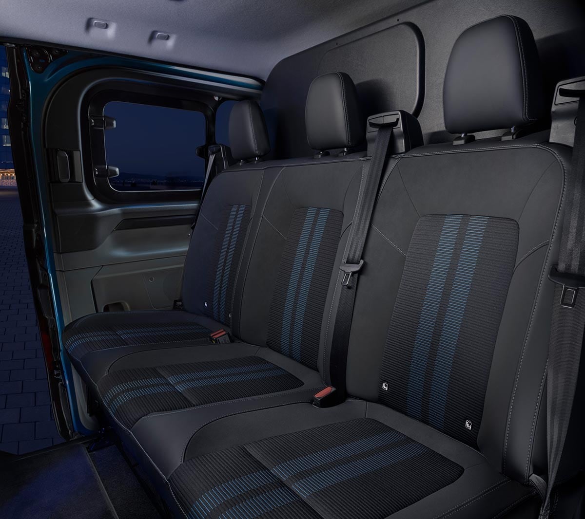 Vista interna del Ford Transit Custom