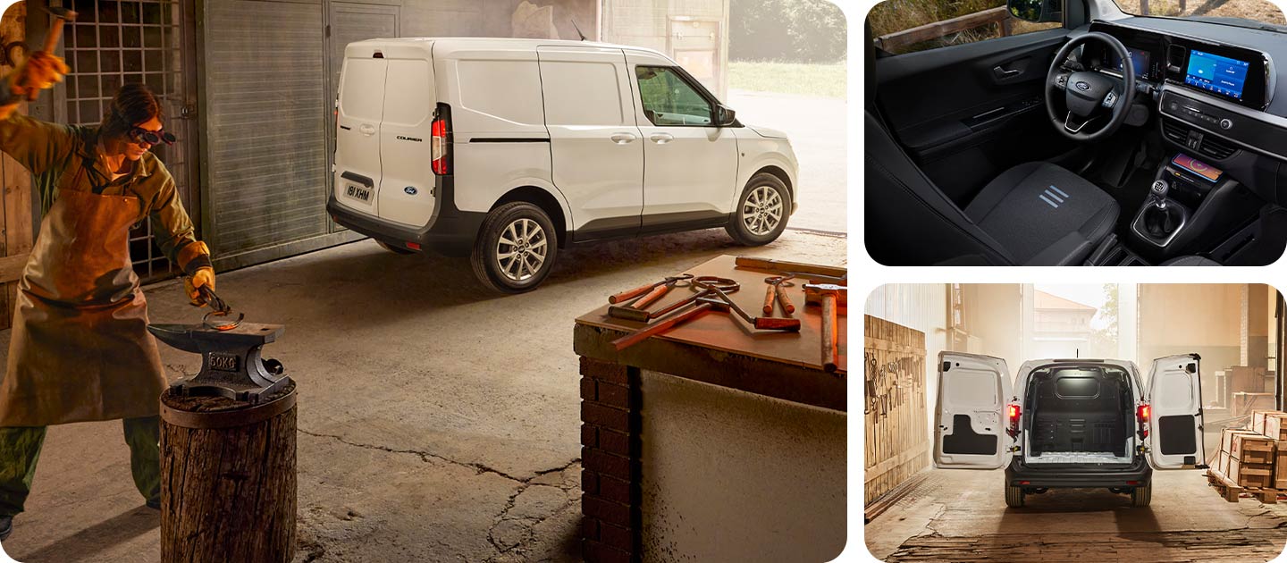 Collage grafico Ford Transit Courier Furgone