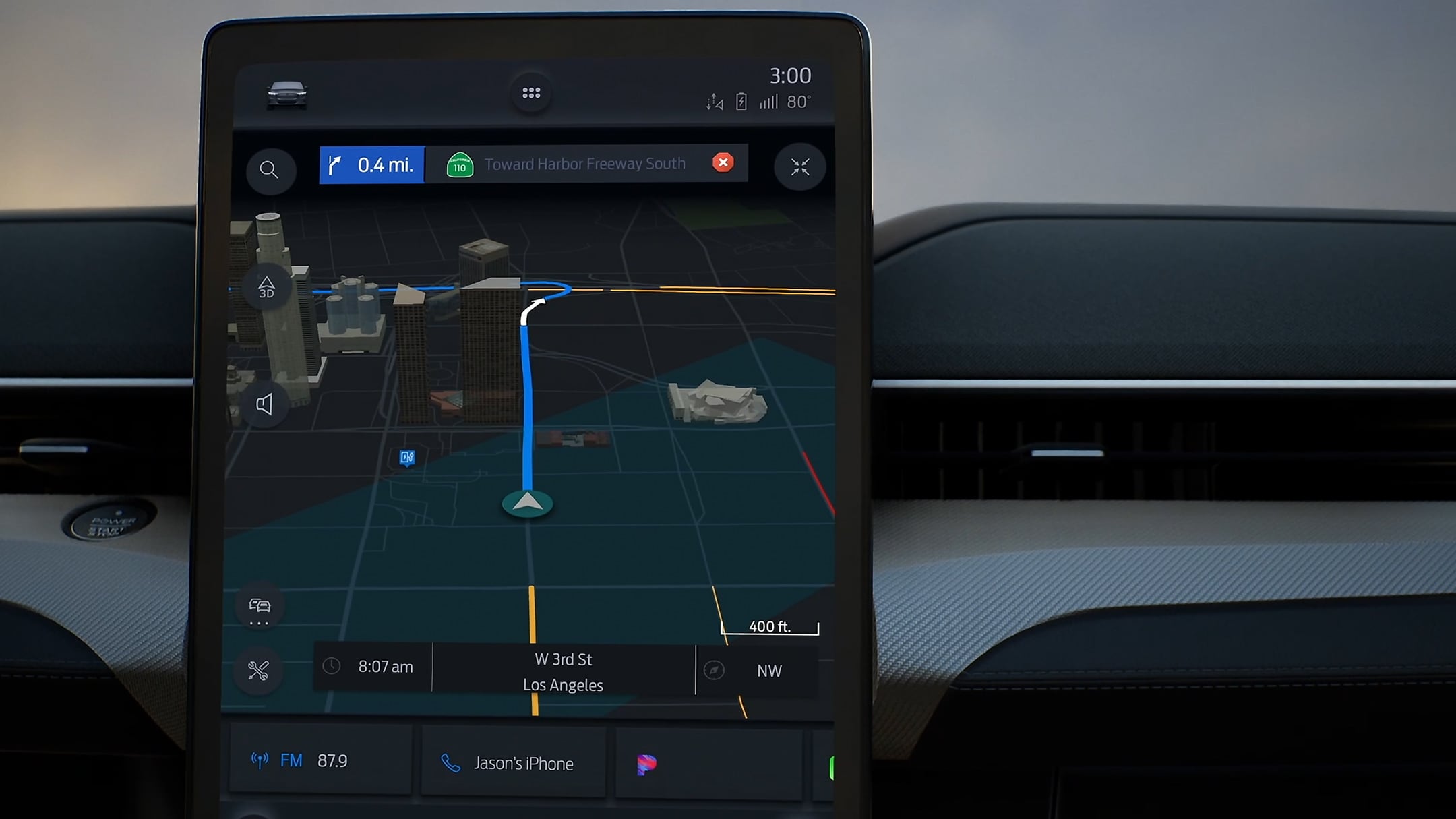 La navigazione sul touchscreen del Ford SYNC 4